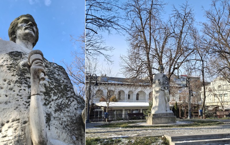 Cum îl mai venerează românii contemporani pe Mihai Eminescu, de Ziua Culturii Naționale. Cazul Galați: vandalizat, băgat în ritualuri satanice, mânjit cu chimicale 