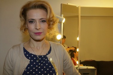 Monica Davidescu, in cabina, la Teatrul National Bucuresti