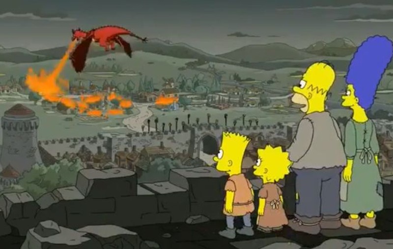 VIDEO | "The Simpsons" a prezis în urmă cu doi ani bătălia de la King's Landing din serialul "Game of Thrones"