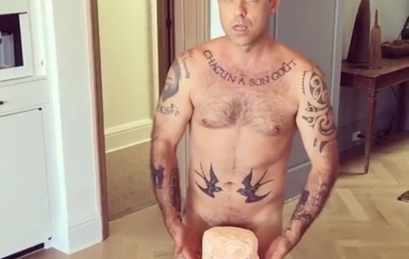 Robbie Williams, gol pe instagram într-un video amuzant! A fost făcut public de soția lui| VIDEO
