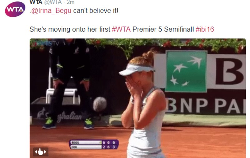 Tenis Roma. Nici ei nu-i vine să creadă: Begu - în semifinale la simplu, rupe norii și la dublu! Câți bani câștigă. Calificare Mergea / LIVE BLOG & VIDEO