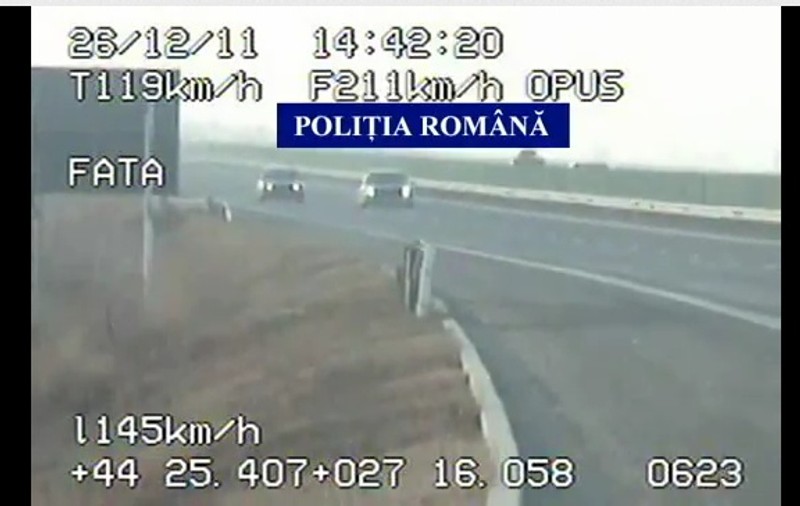 Grabă mare! Gonea pe autostradă cu 203 km/h