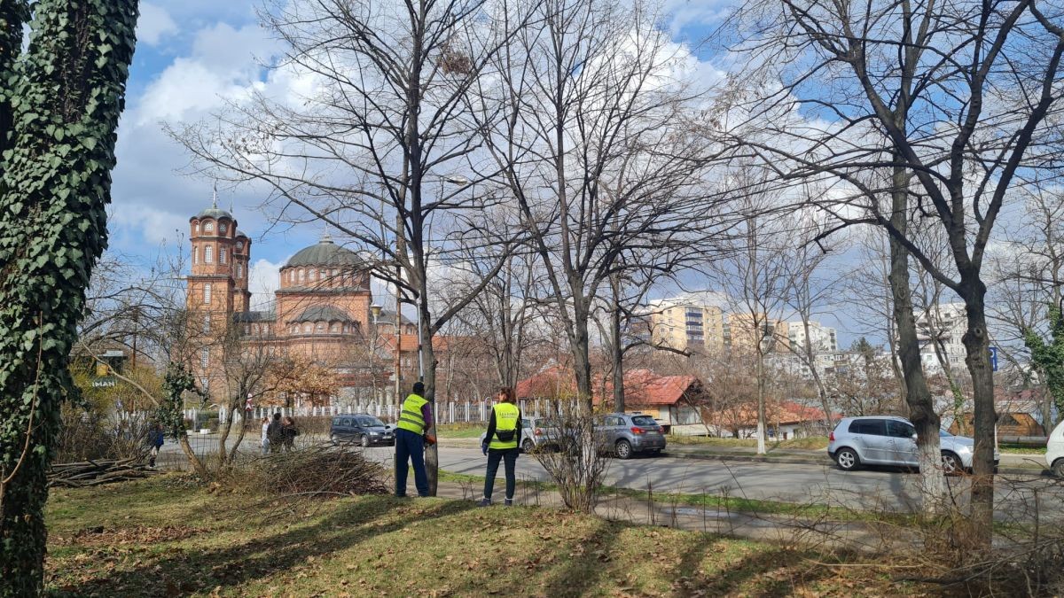 Imagine din Ploiești, din zona de nord a orașului