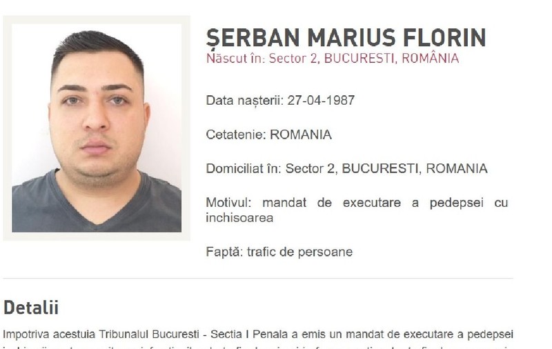 Un infractor periculos condamnat la peste 18 ani de închisoare a fost găsit într-un apartament din București, după 5 ani de căutări