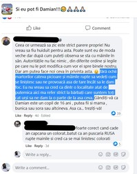 Comentarii la o postare de pe grup