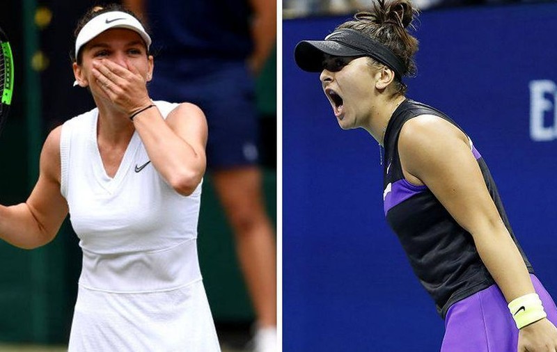 Simona Halep  a învins-o pe Bianca Andreescu, în prima confruntare directă. Strângere rece de mâini între cele două, la finalul jocului de la Turneul Campioanelor