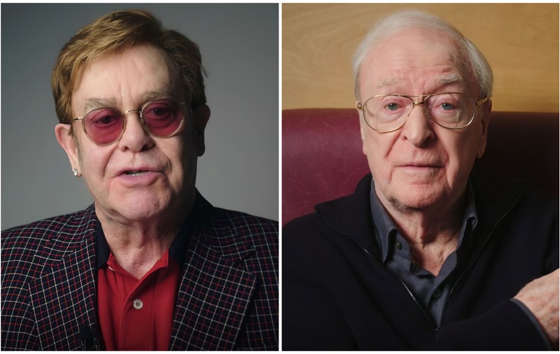 Elton John şi Michael Caine promovează vaccinarea anti-COVID în Marea Britanie