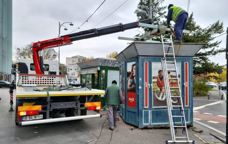 A fost ridicat ultimul chioșc de ziare nefuncțional din sectorul 1