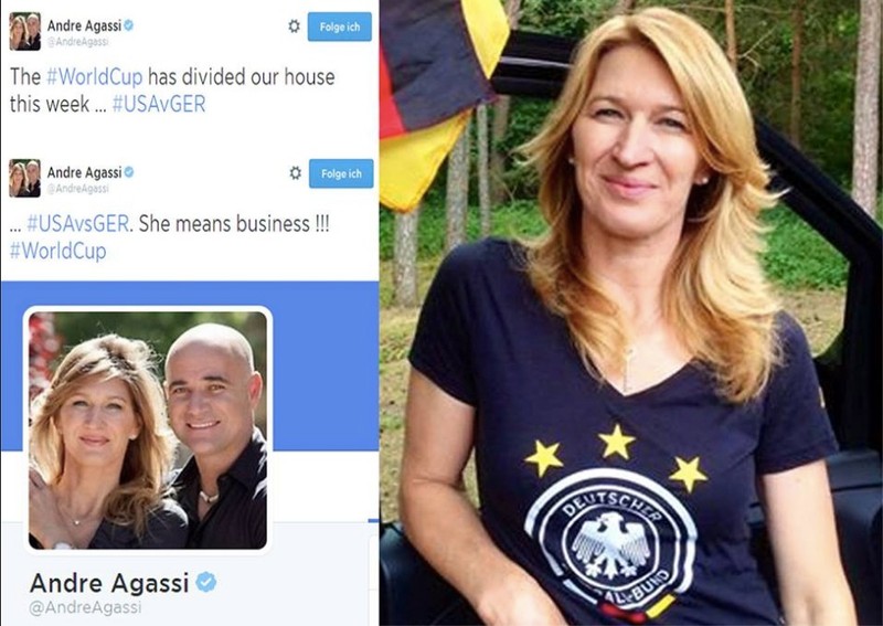 Andre Agassi şi Steffi Graff au propria dispută SUA - Germania FOTO: Twitter.com