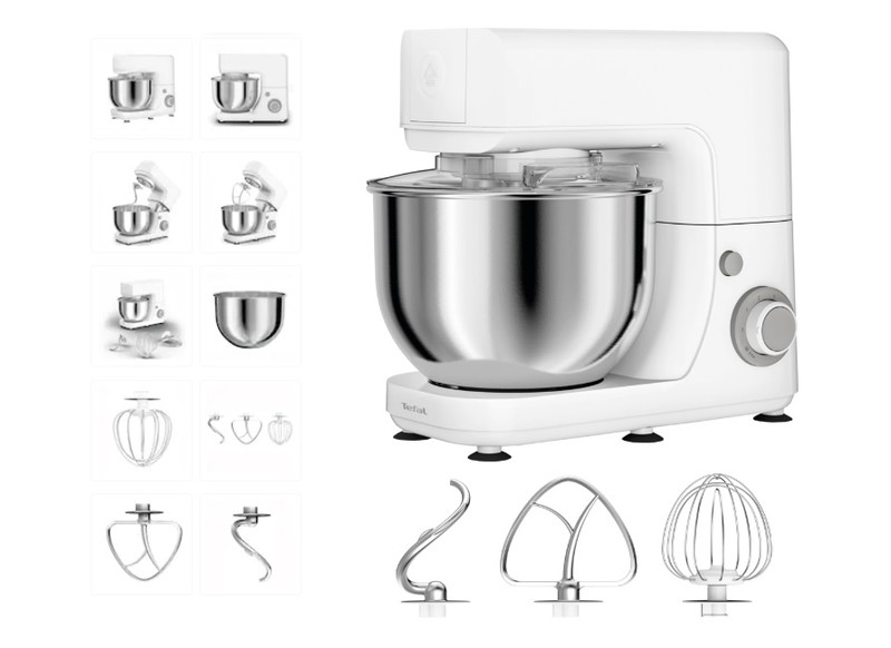 Robot de bucătărie TEFAL MasterChef Essential QB150138, 800W, bol inox 4.8L