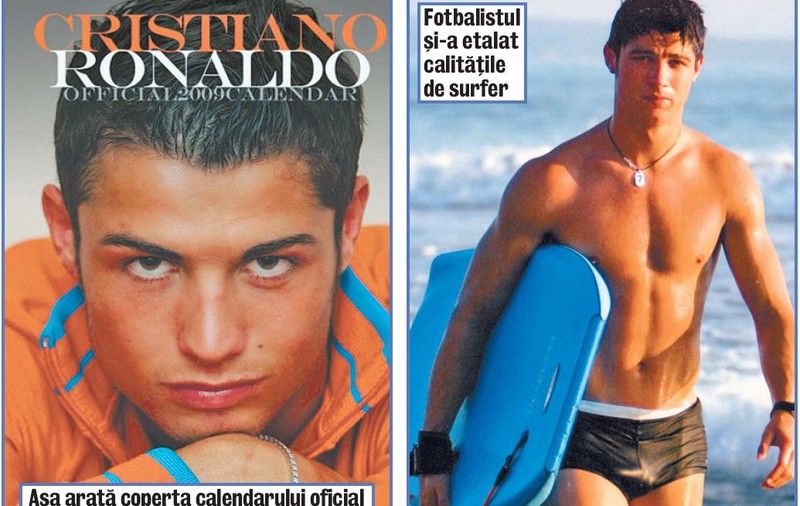 Cristiano Ronaldo îşi arată muşchii în calendar