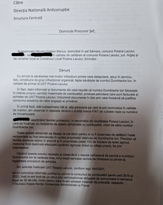 DOCUMENTE. Într-o comună argeșeană, în pandemie, când cursurile erau online, microbuzele școlare au continuat să consume tot atâta benzină ca înainte. Explicația primarului