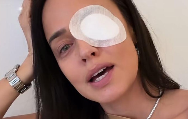 Ce a pățit Andreea Raicu la ochi: „Este al naibii de dureros”