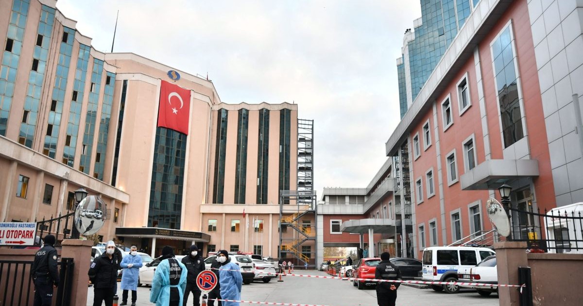 Incendiu devastator într-un spital din Turcia (foto Hepta)