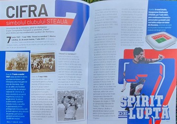 Pagini din programul oficial al meciului