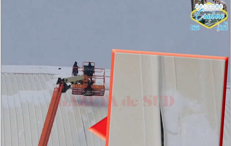 Probleme la noul stadion din Craiova. A crăpat acoperișul? Lupescu era în vizită de lucru în Bănie. Marcel Popescu: ”Întrebați constructorul!” | VIDEO