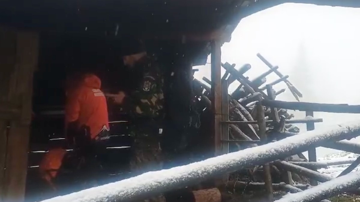Salvamontiștii au ajuns la stâna unde s-a refugiat unul dintre ucraineni. Foto: captură video