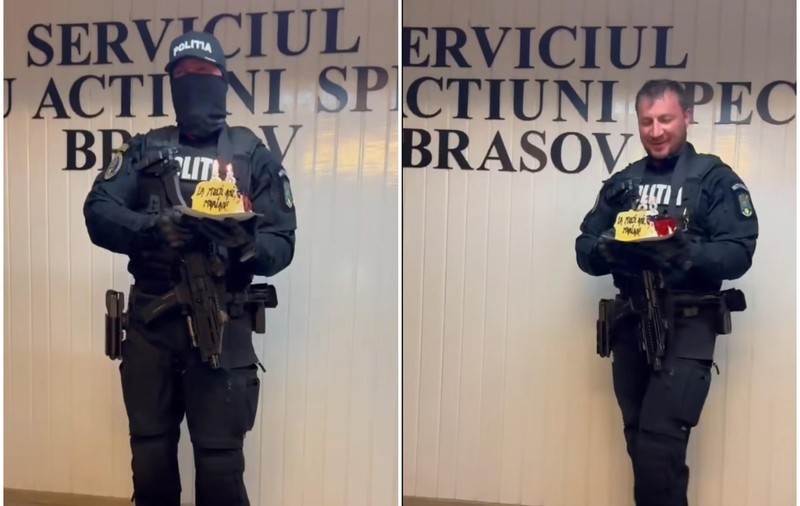 Video viral cu Marian Godină de serviciu, chiar de ziua lui: „Așa-i că-s mai chipeș cu cagulă?”