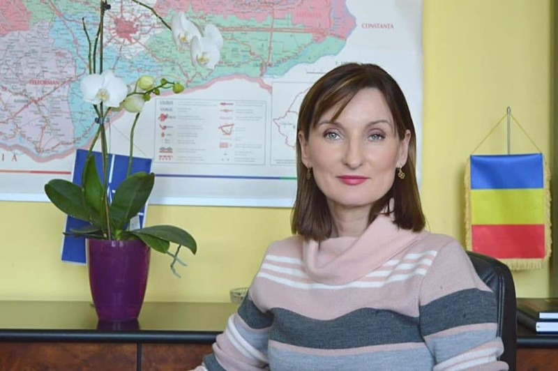 Subprefectul Mihaela Duță.
