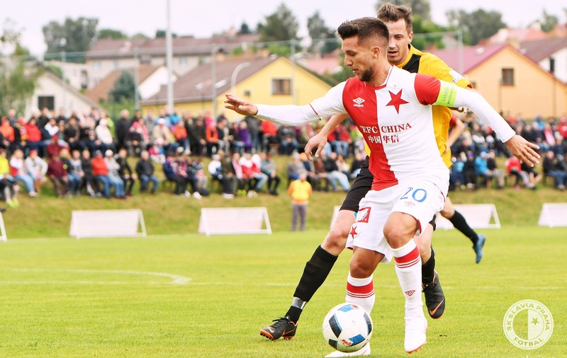 Alexandru Băluță a debutat la Slavia Praga. Fotbalistul român a fost căpitan și a marcat un gol / GALERIE FOTO