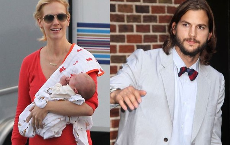 O nouă lovitură pentru Demi Moore! Băiețelul actriței January Jones este al lui Ashton Kutcher?