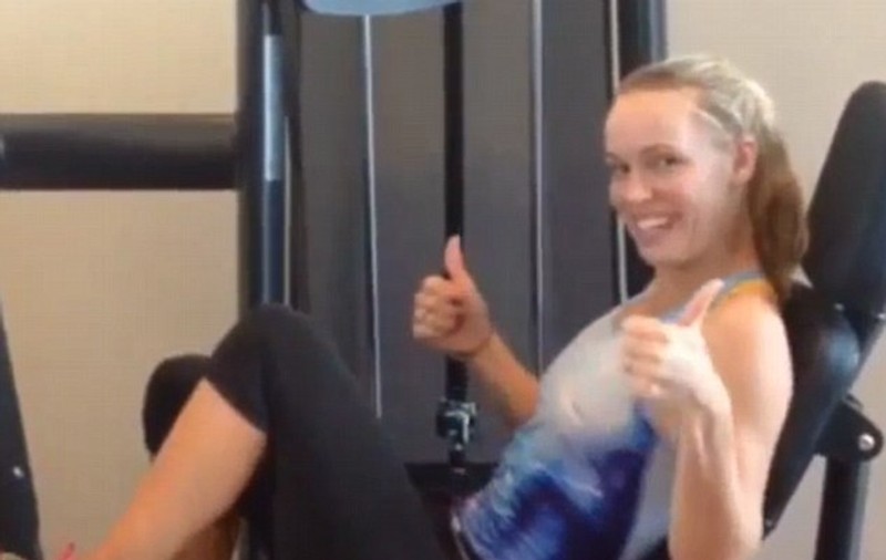 Cristiano Ronaldo a lăsat-o pe superba Caroline Wozniacki fără chiloți! / VIDEO