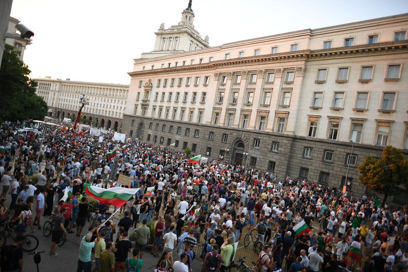 Sofia a fost zguduită de o serie de proteste în 2020 | Foto: EPA