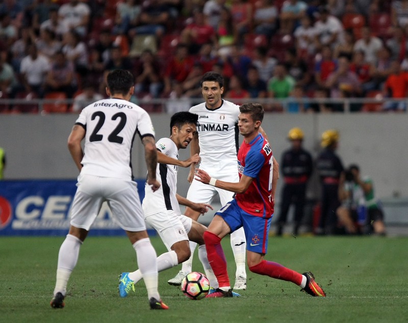Liga 1, Etapa a 7-a. Steaua - Astra 1-0. GOLdrin a decis jocul, dintr-o lovitură liberă! Junior Morais, eliminat în final! Meciul s-a încheiat cu îmbrânceli/ VIDEO&FOTO