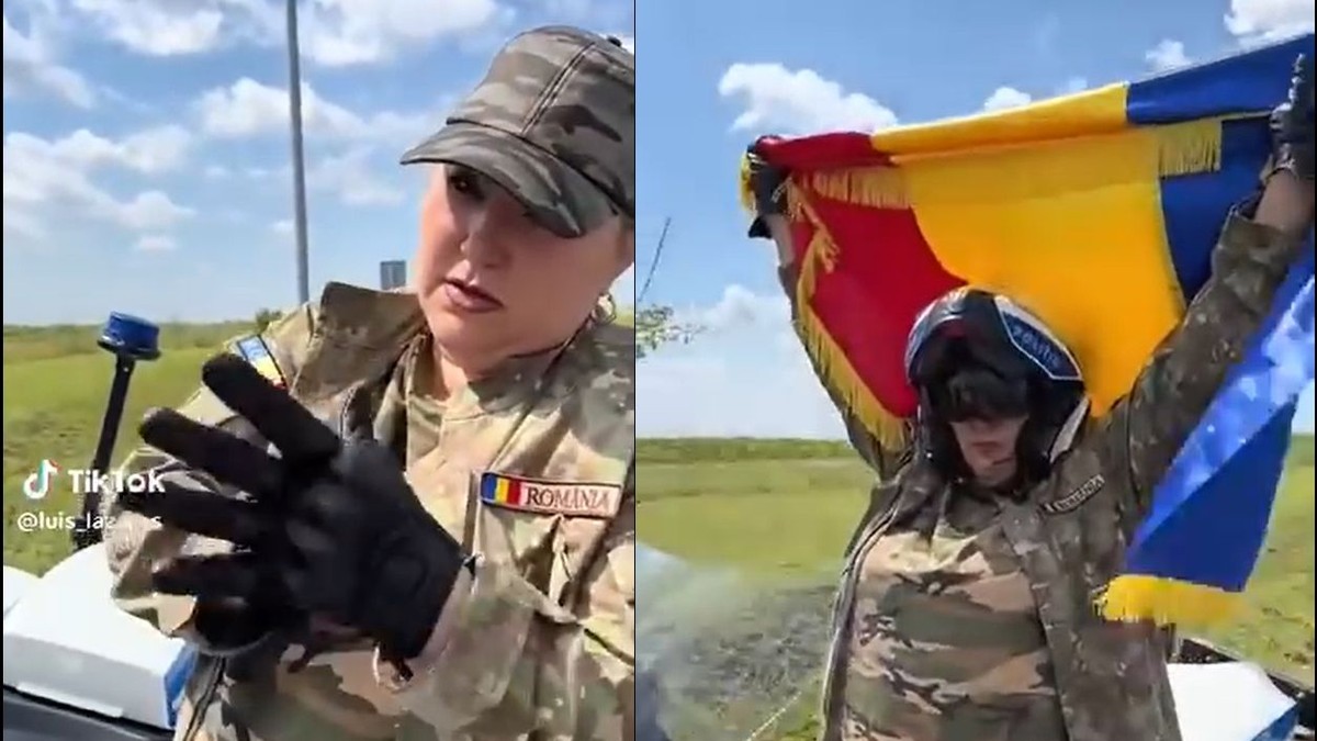 Diana Șoșoacă s-a afișat în videoclipuri cu ceea ce pare a fi vestonul folosit oficial de Armata Română