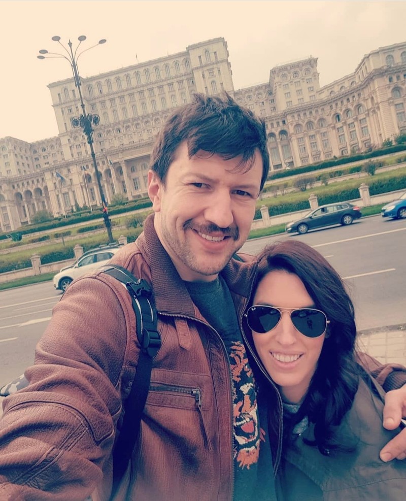 Andrija Stipanovic, alături de soție, în București