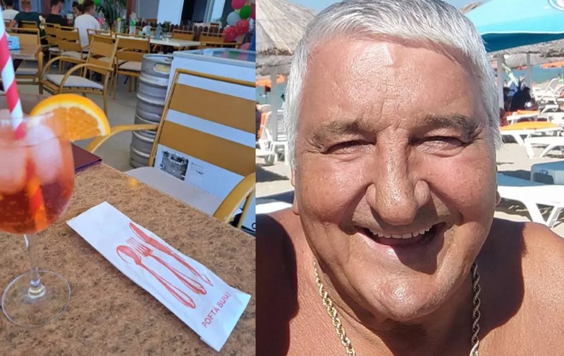 Cât costă mâncarea la terasa lui Rică Răducanu din Neptun. Porția de cartofi prăjiți e 10 lei, iar o chiflă e 2 lei