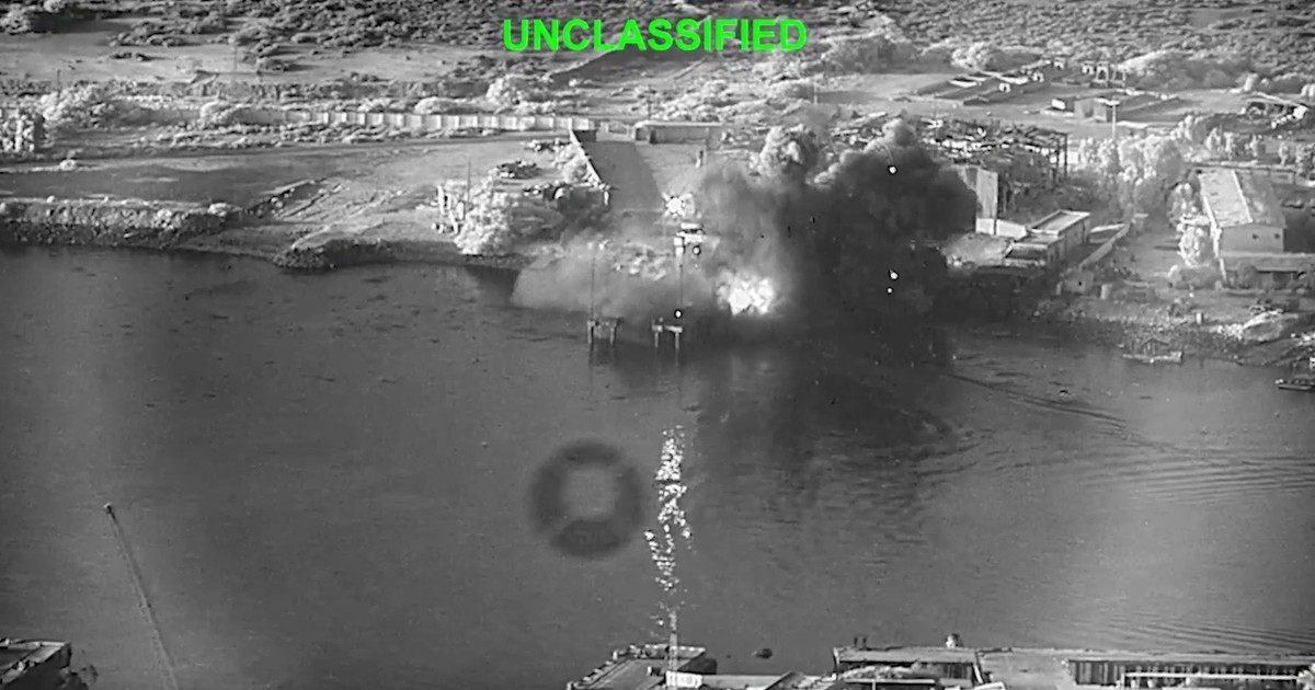 Baza navală iraniană din Bandar Abbas, lovită de armata americană Foto Profimedia