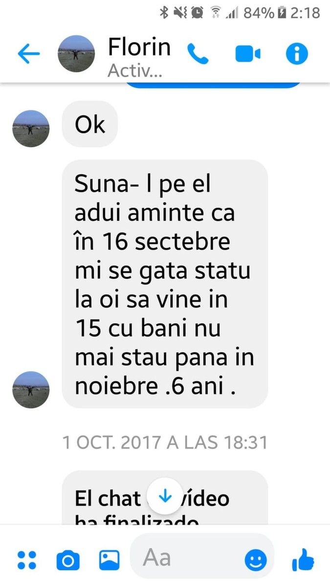 Florin, către fratele său din Spania