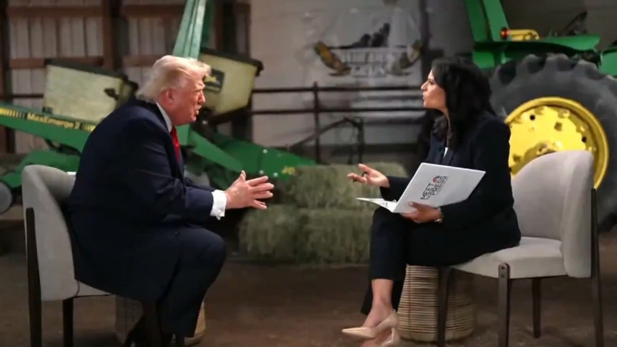 Donald Trump, vizibil iritat în timpul interviului cu Kristine Welker Captură X @Osint613