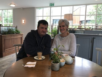 Reporterul Liberatatea Mihai Toma, alături de Judy Murray