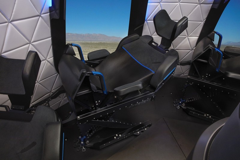 Interiorul capsulei Blue Origin | FOTO: Profimedia