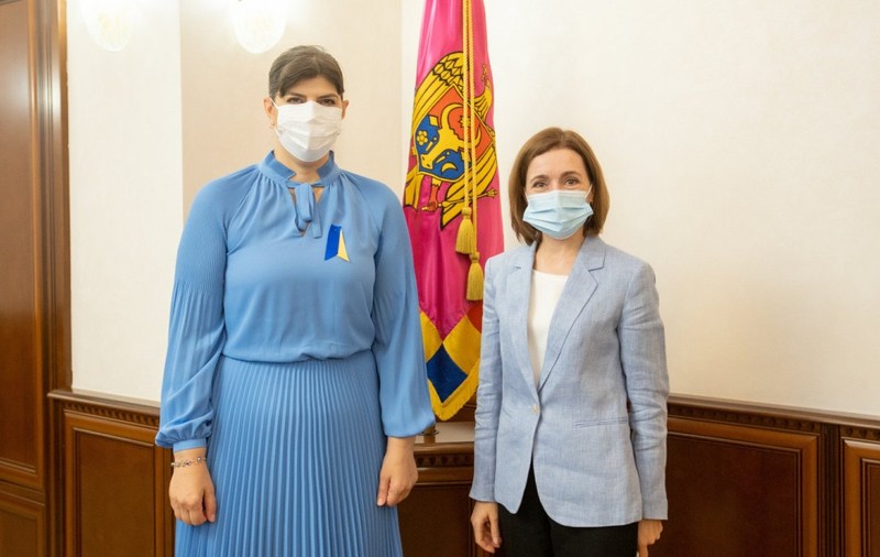 Maia Sandu, vizitată de Kovesi la Chişinău: „Contăm pe ajutorul Parchetului European în investigarea fraudelor”