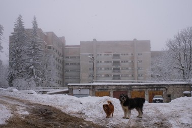 Blocurile din Anina erau menite să devină locuință pentru muncitorii la termocentrală Foto: Vlad Chirea