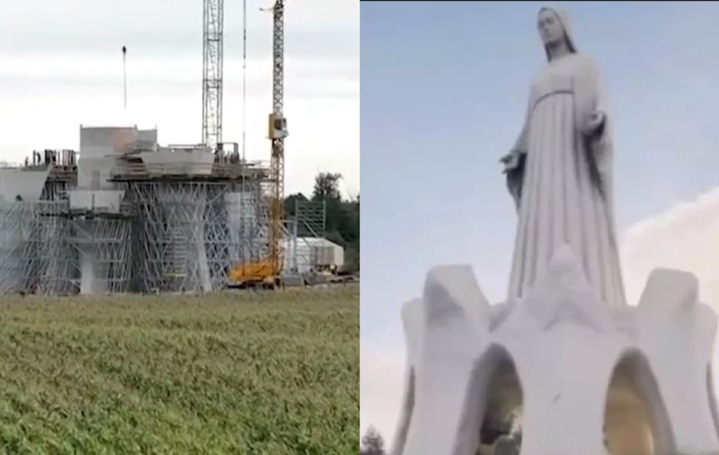 Satul minuscul de doar 120 de locuitori unde se construiește cea mai înaltă statuie a Fecioarei Maria din Europa