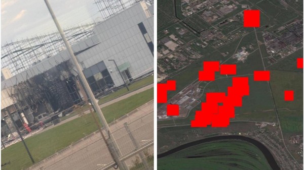 Centrul de date Sberbank atacat cu drone ucrainene Sursa foto captură X @Osinttechnical