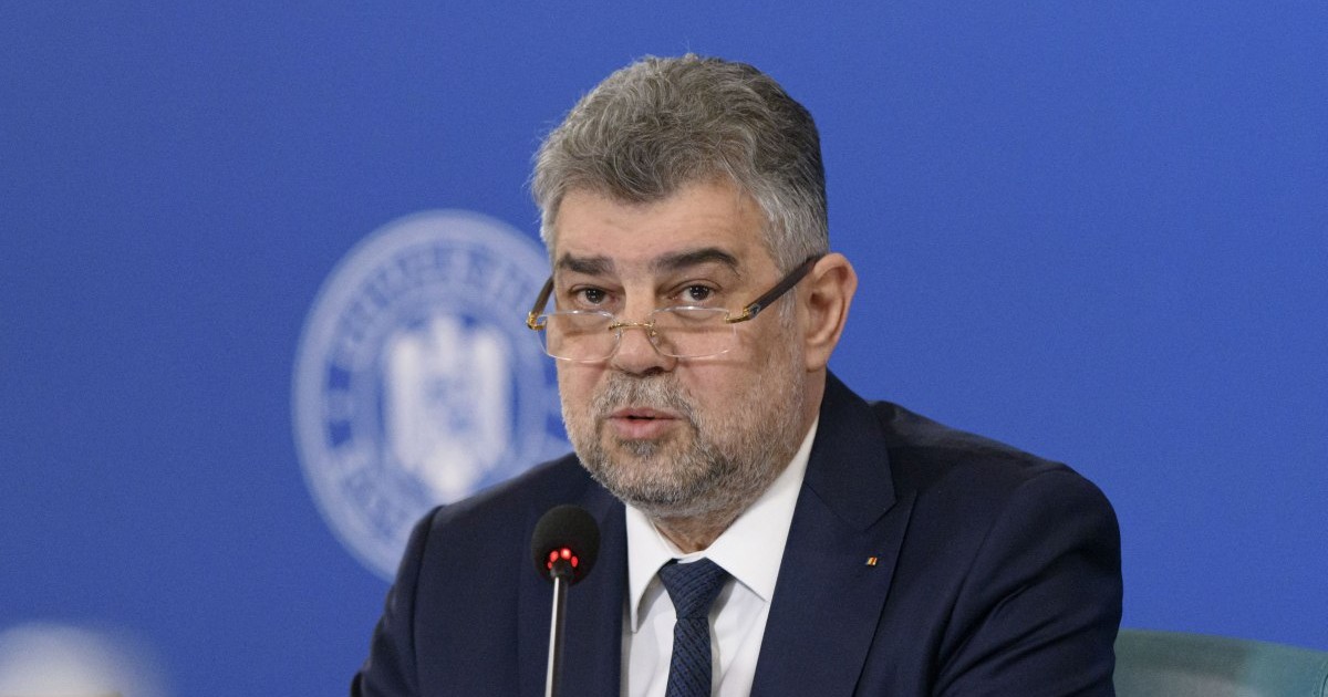 Marcel Ciolacu, în timpul unei ședințe de guvern