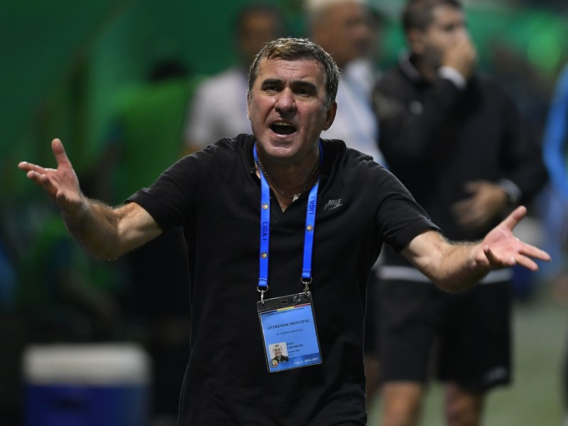 Gica Hagi in meciul dintre Concordia Chiajna si FC Viitorul din etapa a II-a a Ligii 1 Betano, disputat pe stadionul Stadionul comunal Concordia din Chiajna, luni 30 iulie 2018. © FOTO: Razvan Pasarica/ Sport Pictures
