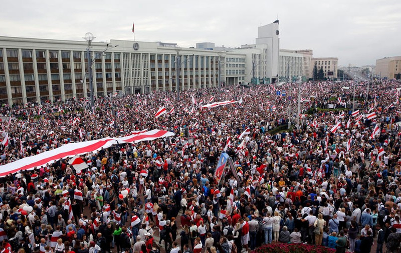 Noi proteste masive în Belarus. Peste 150.000 de oameni au cerut plecarea lui Lukaşenko de la putere