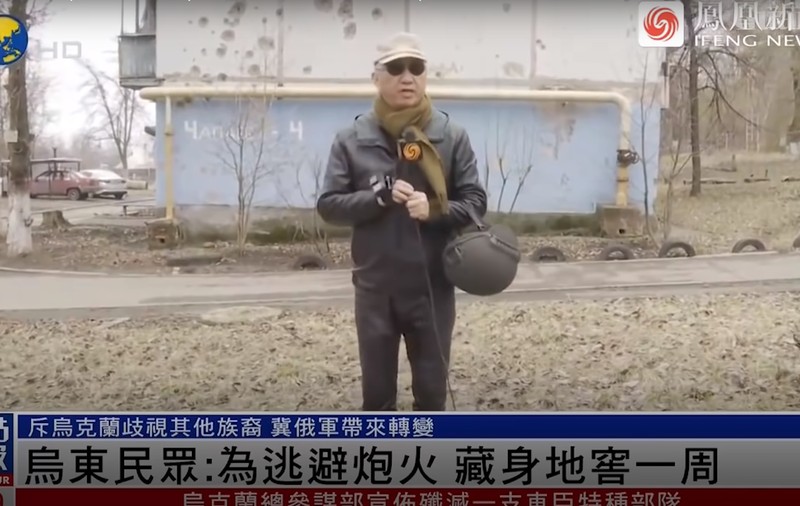 „Sunt în prima linie în Mariupol”. Singurul reporter străin care însoțește trupele ruse în Ucraina este din China