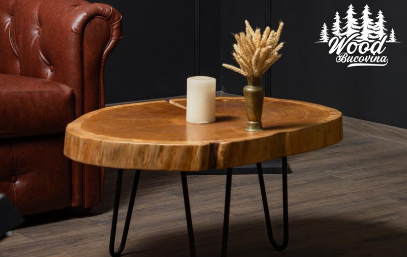 Cauți o masă de cafea deosebită pentru un interior elegant? Cercetează produsele de la Wood Bucovina
