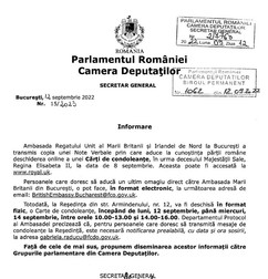 Documentul transmis Biroului permanent al Camerei Deputaţilor