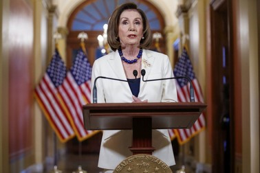 Nancy Pelosi a cerut redactarea actului de acuzare împotriva lui Donald Trump FOTO: EPA
