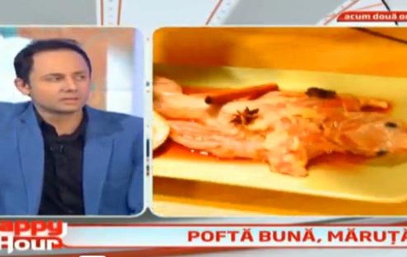 Cătălin Măruță a mâncat o DELICATESĂ SCÂRBOASĂ în direct! Vezi despre ce este vorba!