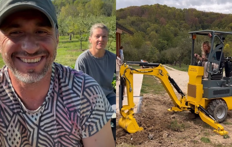 Ce fac în fiecare dimineață Dragoș Bucur și Dana Nălbaru de când s-au mutat la țară: „E un moment foarte frumos”. După ce și-au cumpărat porc, vor și cai