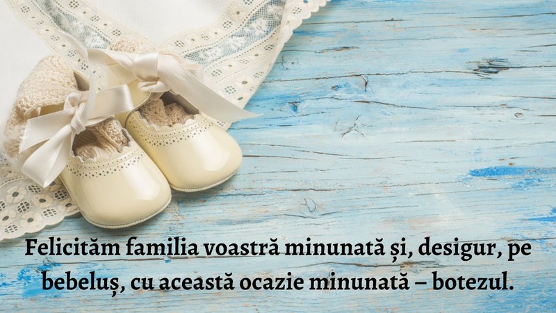 Urări de botez pentru băieți